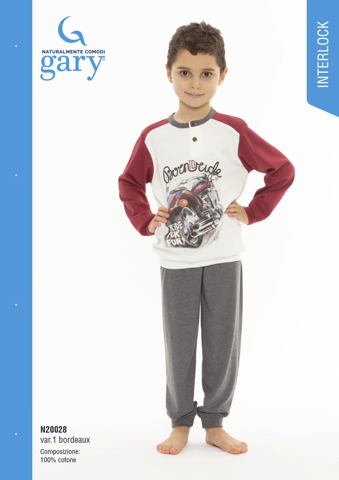 BOY'S PAJAMA M/L N20028 Tellini S.r.l. Wholesale Clothing